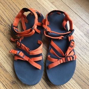 Orange Teva alp sandal